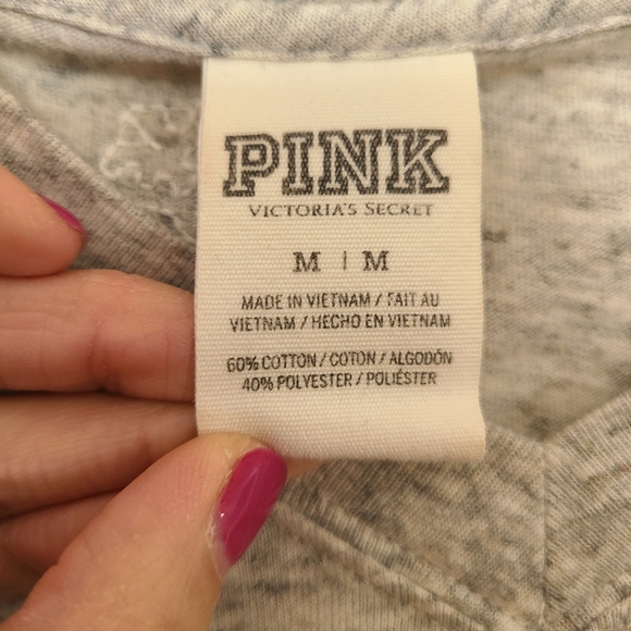 PINK silver sequins long sleeve - Picture 4 of 4